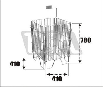 Корзина-манеж 430*430*800