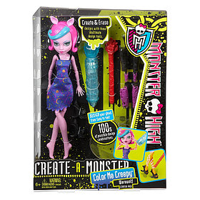 Кукла Monster High Werewolf Color me Creepy