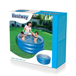 Детский надувной бассейн круглый "Металлик" 150х53 см, Bestway 51041, фото 2