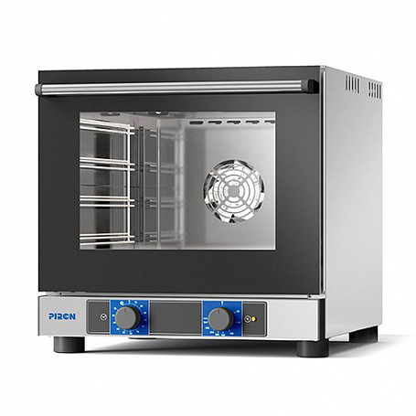 Печь конвекционная PIRON PF5804 (4 противня 442х325, 2,8 кВт, 550x600x540) духовка нерж.