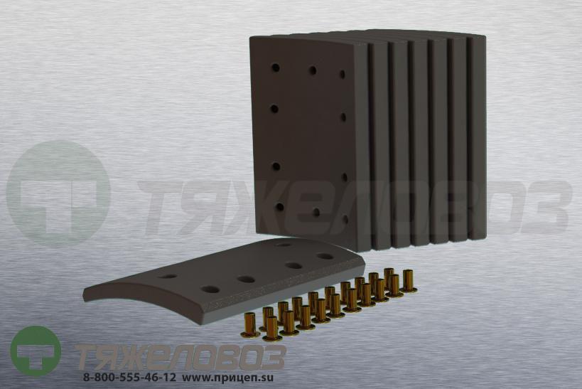 Накладки тормозные с заклепками (комплект) MERITOR STD 19908 21209710 (350x200)