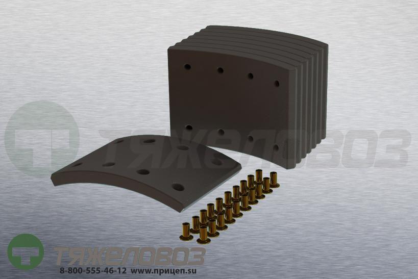 Накладки тормозные с заклепками (комплект) MAN,MERCEDES-BENZ STD 17238 81502200235 (410x143)
