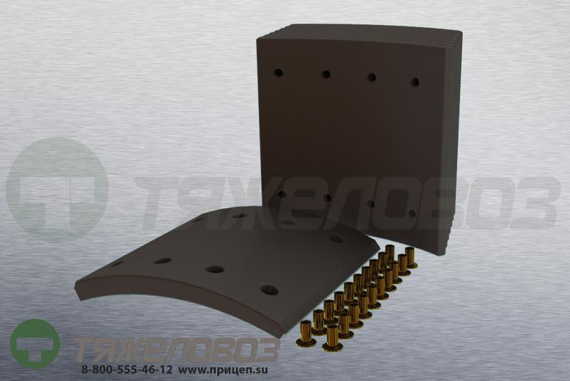 Накладки тормозные с заклепками (комплект) BPW,DAF,Freuhauf,GIGANT,SAF STD 19094 0309227010 (420x200)