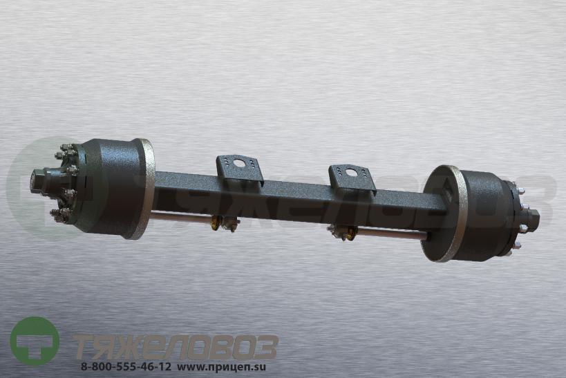 1.Ось в сборе BPW HSM 12010,SN 4220 (квадратная балка) без ABS 30.10.744.126 (колея 2040)