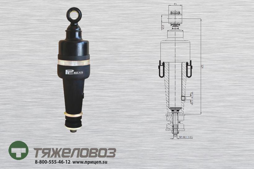 Амортизатор кабины передний DAF 1285393 (P20.7101.FA)