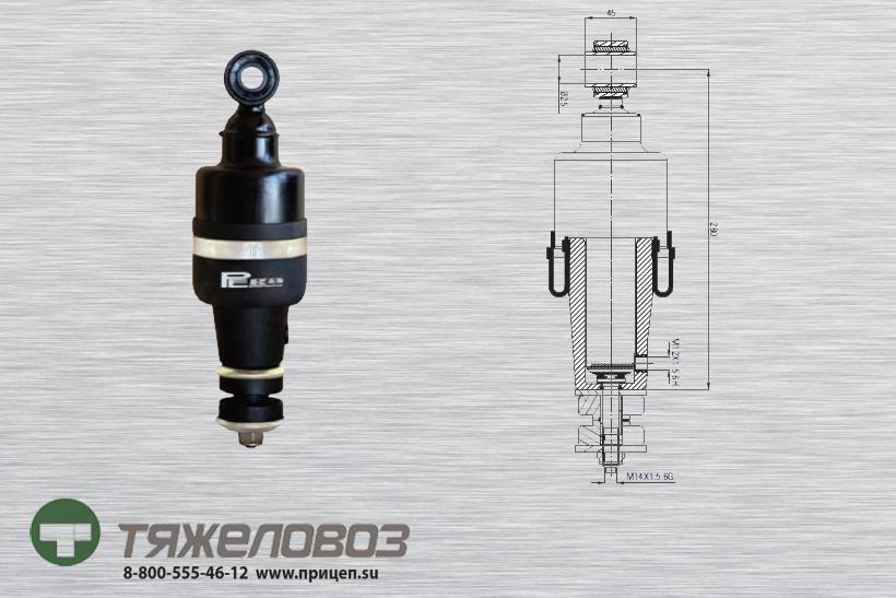 Амортизатор кабины DAF 1321591 (P20.7101.RA)