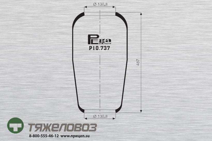 Пневморессора Mercedes, PEGASO 178739 (P10.737.R)