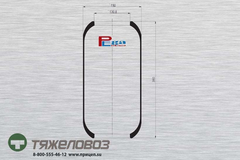 Пневморессора DAEWOO 96708574 (P10.769.R)