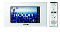 Домофон цветной с памятью KCV-544SD White + панель вызова KC-MC20(W), комплект