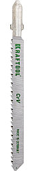 Полотна KRAFTOOL, для эл/лобзика, Cr-V, по дереву, ДСП, ДВП, чистый рез, EU-хвост., 75мм, 2 шт.