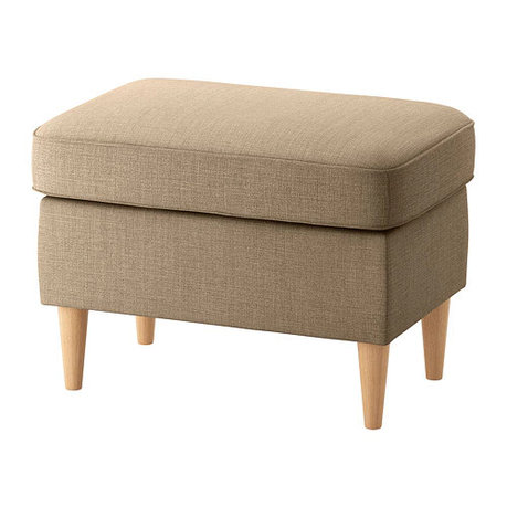 Банкетка СТРАНДМОН Шифтебу бежевый ИКЕА, IKEA , фото 2