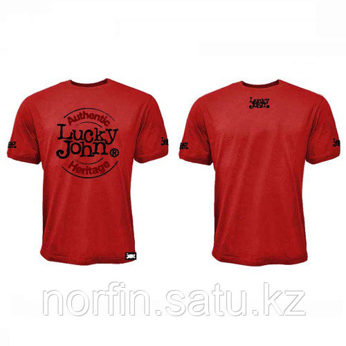 Футболка Lucky John красная 02 р.L