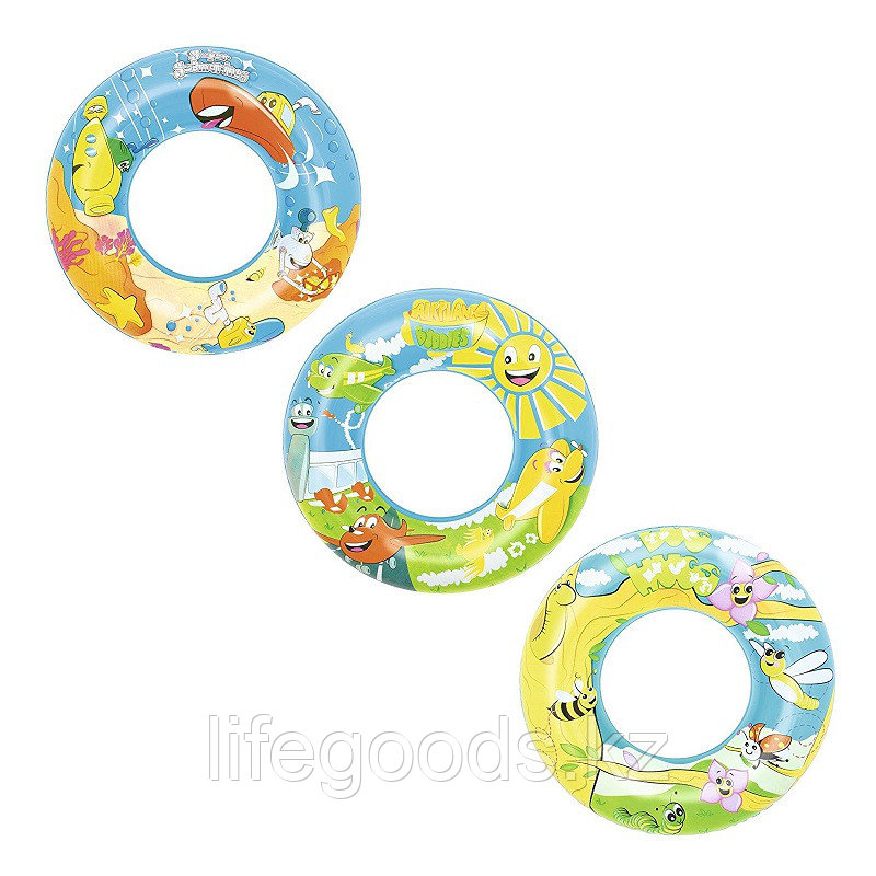 Детский надувной круг для плавания "Дизайнер" 56 см , Bestway 36013