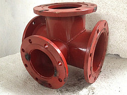 Болаттан жасалған өрт тұғыры бар фланецті үшайыршық (ППТФ) Д. 150/150 мм