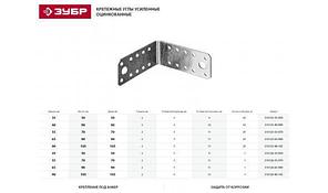 Крепежный угол равносторонний, 40х80х80мм, 20шт, ЗУБР Мастер, фото 2