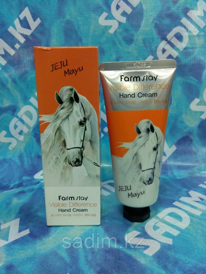 FarmStay Visible Difference Hand Cream Horse Oil - Крем для рук с лошадиным маслом