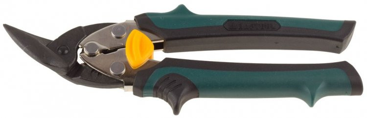 Ножницы KRAFTOOL "UNI-KRAFT" по твердому металлу,Cr-Mo, двухкомпонентная ручка, левые, 180мм - фото 1 - id-p3661786
