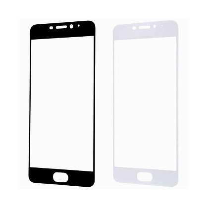 Защитное стекло A-Case Huawei P8 Lite 2017, Окантовка White, фото 2