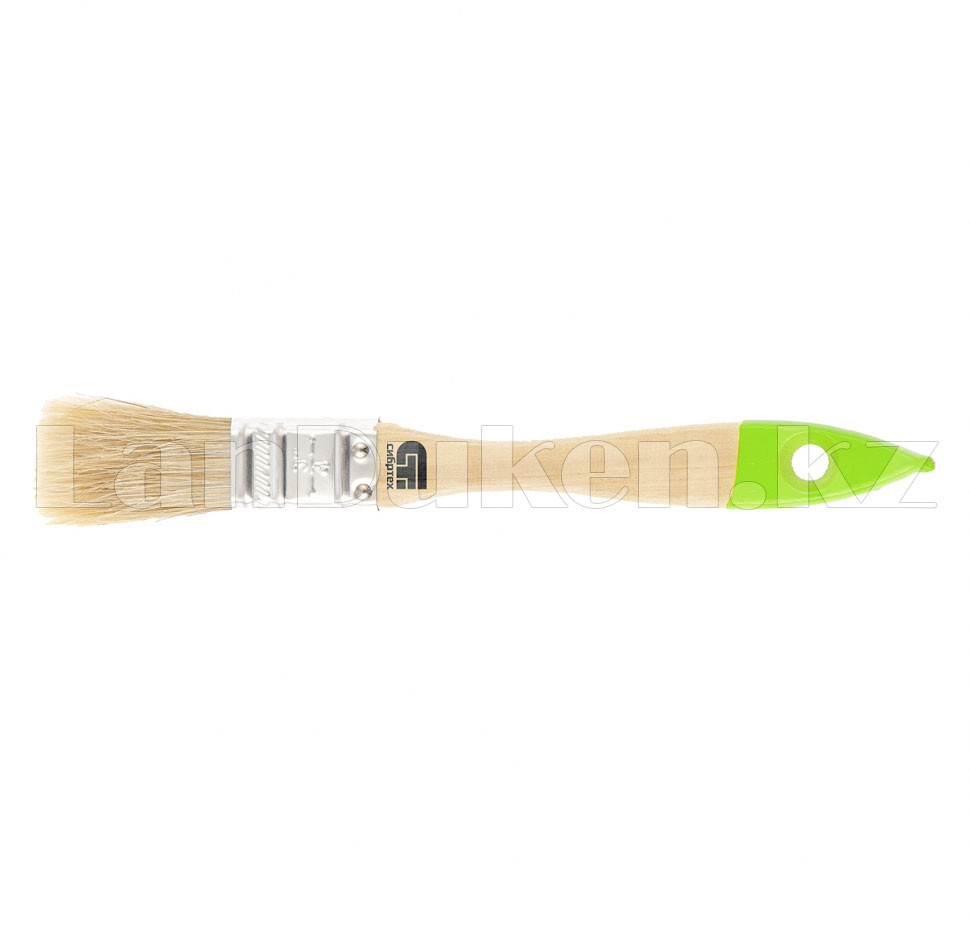 Кисть плоская 20 мм, натуральная щетина, деревянная ручка 82260 (002)