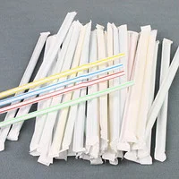 Трубочки д/коктейля 8*240 полосатые  прямые 500шт/уп 10уп/кор в инд.упаковке