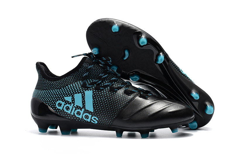 Футбольные бутсы Adidas X 17.1 Leather FG Blue/Black 39-43