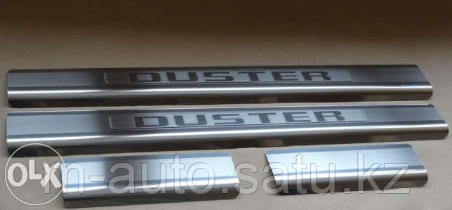 Накладки на дверные пороги RENAULT Duster /Рено Дастер 10- - фото 3 - id-p3664590