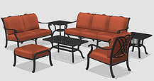 Набор мебели VERNA Sofa с диваном, 2 креслами и столом