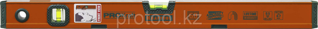 Уровень KRAFTOOL "KRAFT-MAX" магнитный, особо усилен, 2 ампулы, 2 фрезерованные базовые поверхности, 60см - фото 1 - id-p53927714