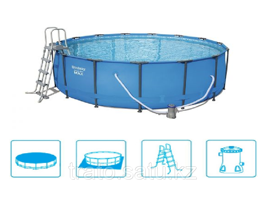 Bestway каркасный Бассейн 457x122 Полная Комплектация