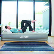 Односпальная надувная кровать 191х97х(33)38 см со встроенным насосом, Bestway 67455