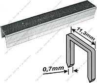 Скобы закаленные Профи, узкие прямоугольные, (тип 53), ширина 11,3 мм, 12 мм 1000 шт (31312)