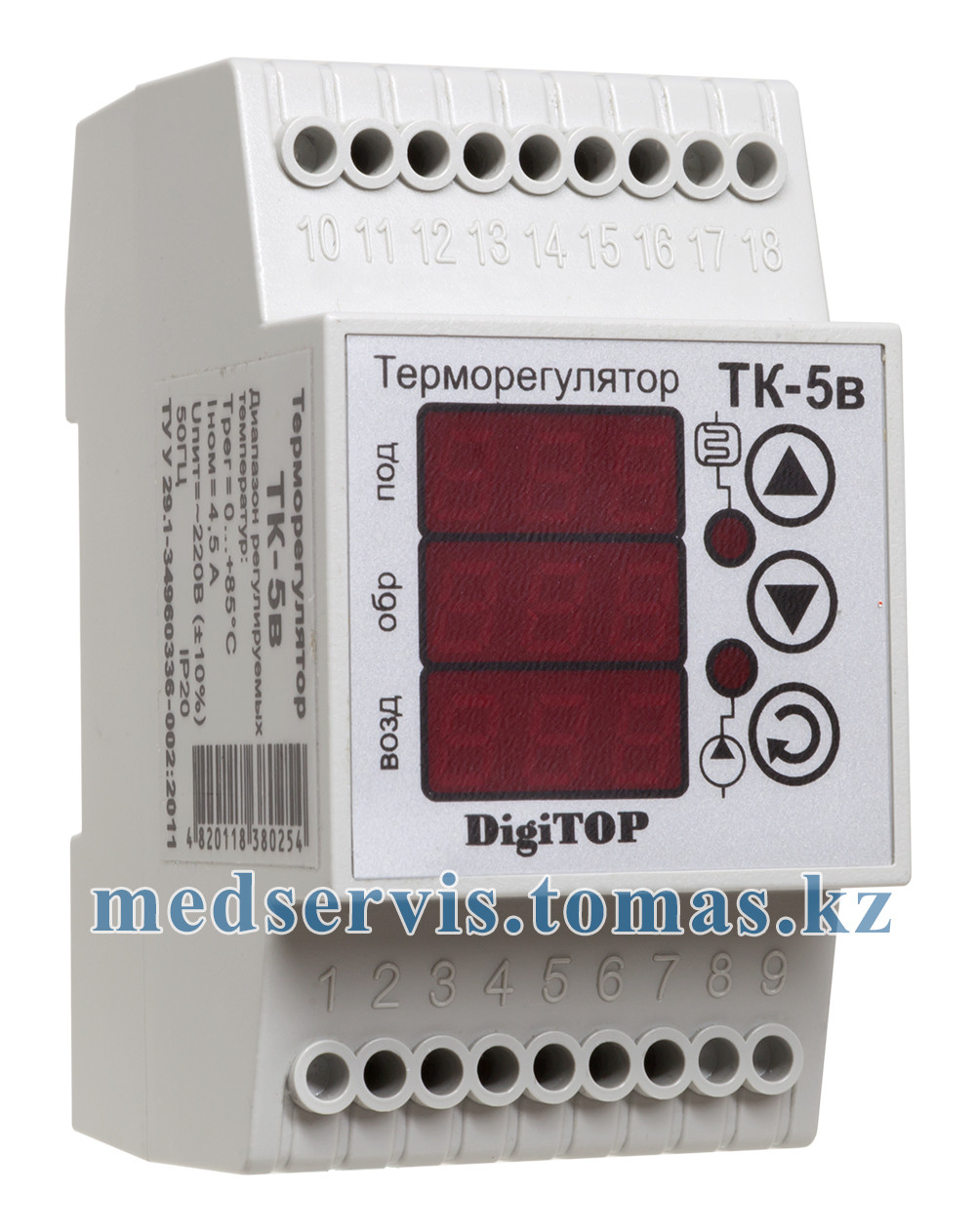 Терморегулятор ТК-5в (0… +85°C, 6А)