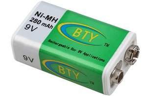 Аккумулятор BTY 9v 280mAh  Ni-MH