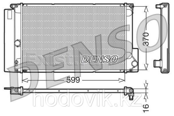 DENSO Радиатор охлаждения двигателя Toyota Corolla 1.4-1.6 >06, Auris 1.4-1.6i 16V >06