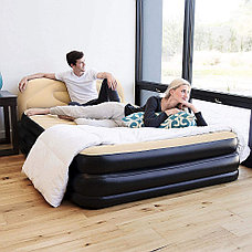 Двухместная надувная кровать со спинкой, со встроенным насосом, Bestway 67483, фото 2