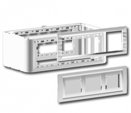 DKC 09051 Вертикальное расширение напольной башенки BUS, белое