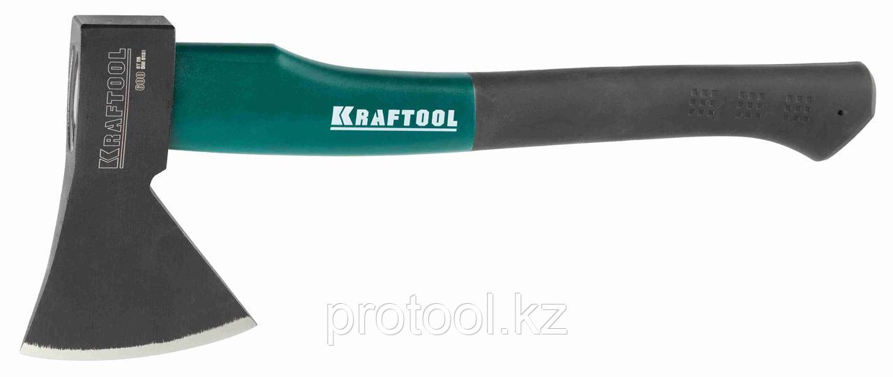 Топор KRAFTOOL "EXPERT" плотницкий, с эргономичной двухкомпонентной фиберглассовой рукояткой, длина 360мм, 0,6