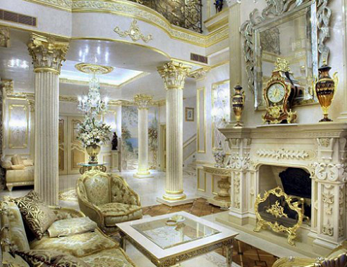 Колонны в интерьере из пенополистирола