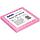 Клейкие листки OfficeSpace 76х76 мм, розовые, 100 листов, фото 2