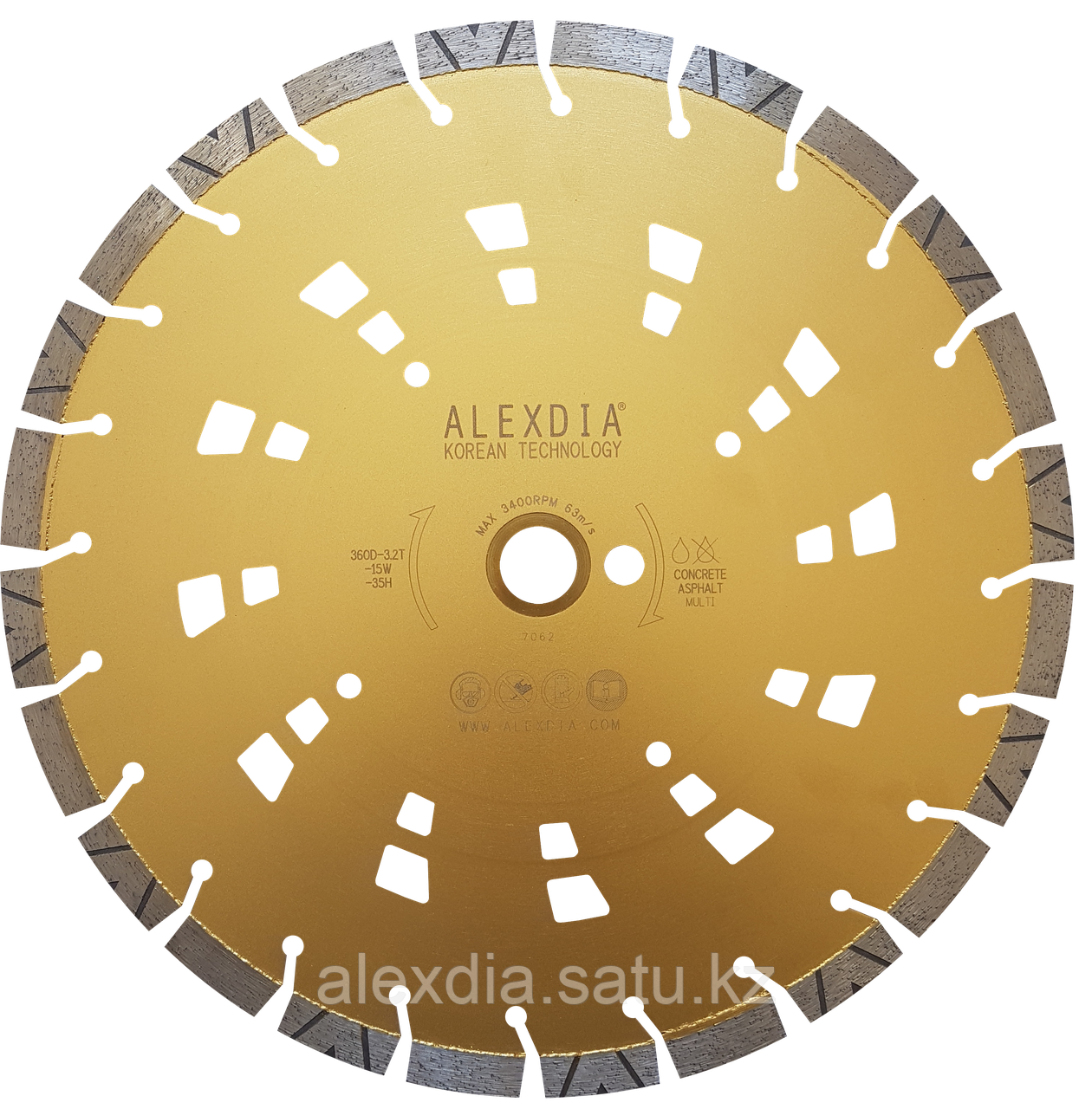 Алмазный диск серии Universal 360 мм. ALEXDIA