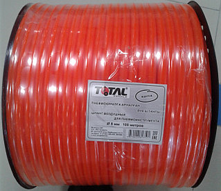 Шланг воздушный для компрессора, 8мм, 12 АТМ, PE (оранжевый), TOTAL TOOLS