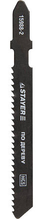 Полотна STAYER "PROFI", T119B, для эл/лобзика, HCS, по дереву, фанере, ДСП, EU-хвост., шаг 2мм, 50мм, 2шт, фото 2