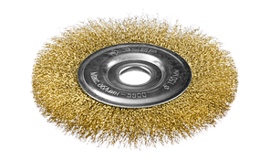 ЗУБР "ЭКСПЕРТ". Щетка дисковая для УШМ, витая стальная латунированная проволока 0,3мм, 175х22мм, фото 2