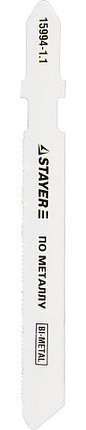 Полотна STAYER "PROFI", для эл/лобзика, Bi-Metall, по металлу, EU-хвост., 50мм, 2 шт., фото 2
