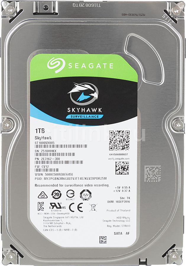 Жесткий диск для видеонаблюдения 1Tb Seagate SkyHawk ST1000VX001