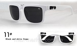 Солнцезащитные очки SPY+ белые черное лого, фото 2