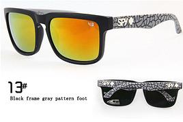 Солнцезащитные очки SPY+  черная оправа, серые дужки 