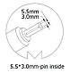 Блок питания для ноутбука Samsung, 19V 4.74a, 90W, 5.5x3.0 mm, фото 3