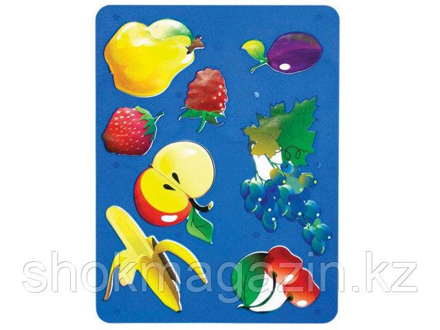 Трафарет-раскраска "Фрукты и ягоды"