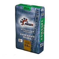 Штукатурка гипсовая НАШИ "Комфорт плюс" 25 кг купить в Павлодаре